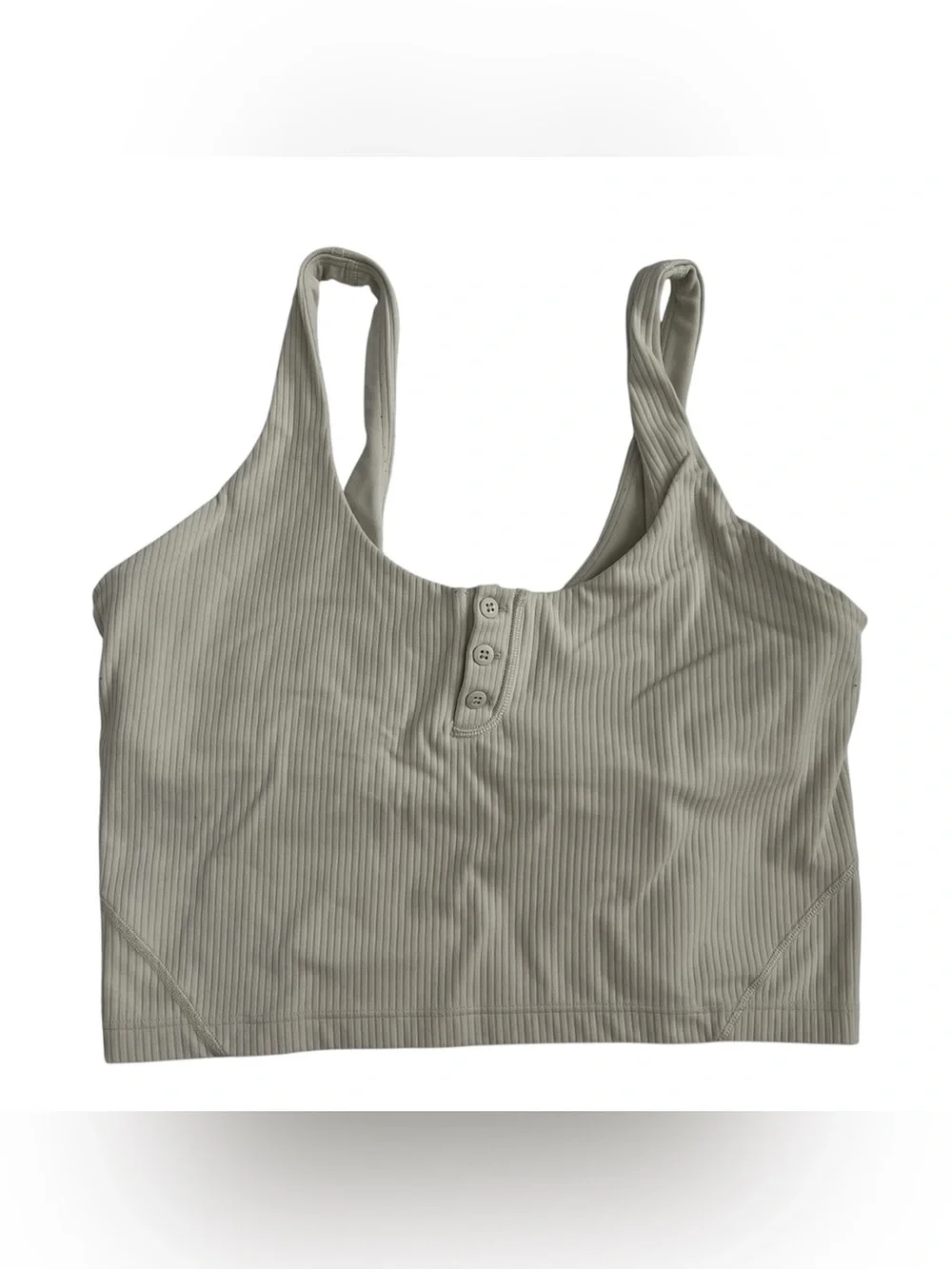 lululemon athletica align ribbed button Henley cropped tank